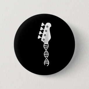 Bass Guitar Player Bassist 6 Cm Round Badge