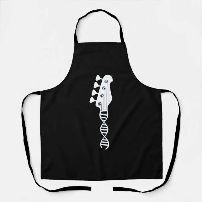 Bass Guitar Player Bassist Apron (Front)