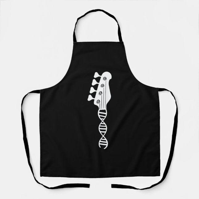 Bass Guitar Player Bassist Apron (Front)
