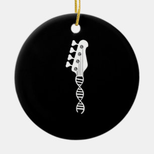 Bass Guitar Player Bassist Ceramic Ornament