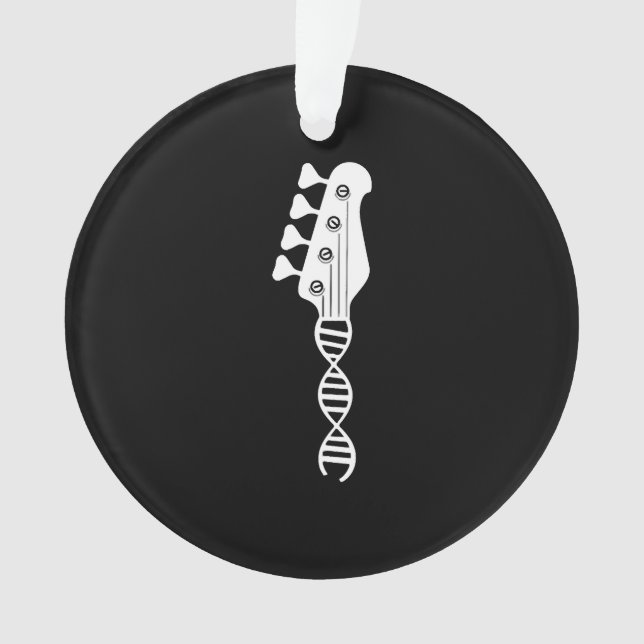 Bass Guitar Player Bassist Ornament (Front)