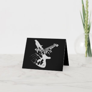 Bass Guitar Player Gift Bassist Thank You Card