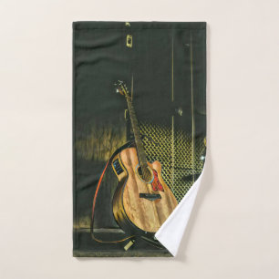 Bass guitar player hand towel