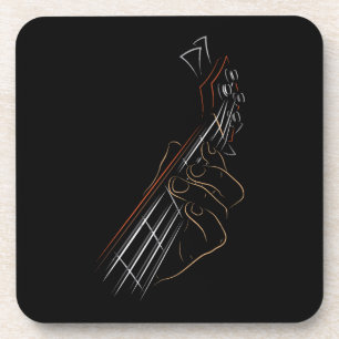 Bass Guitar Player Music Guitarist Musician Rock Coaster