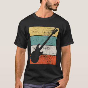 Bass Guitar Player Vintage Retro Band Gift For Chr T-Shirt