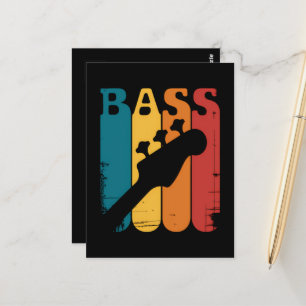 Bass Guitar Postcard