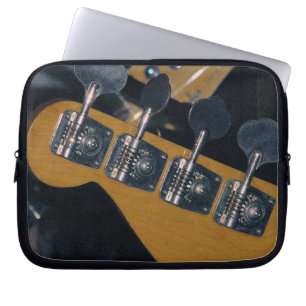 bass guitar tuning pegs laptop sleeve