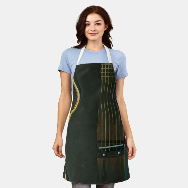 Bass guitarist gift apron (Worn)
