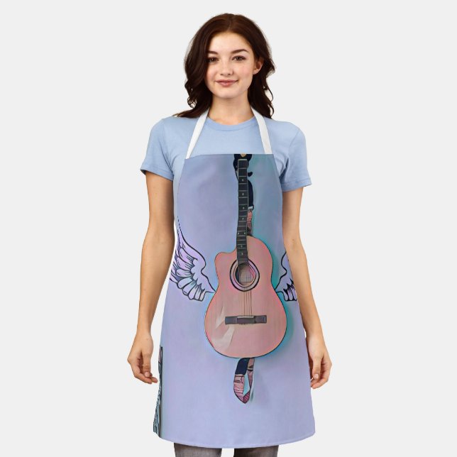 Bass guitarist gift apron (Worn)