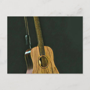 Bass guitarist gift postcard