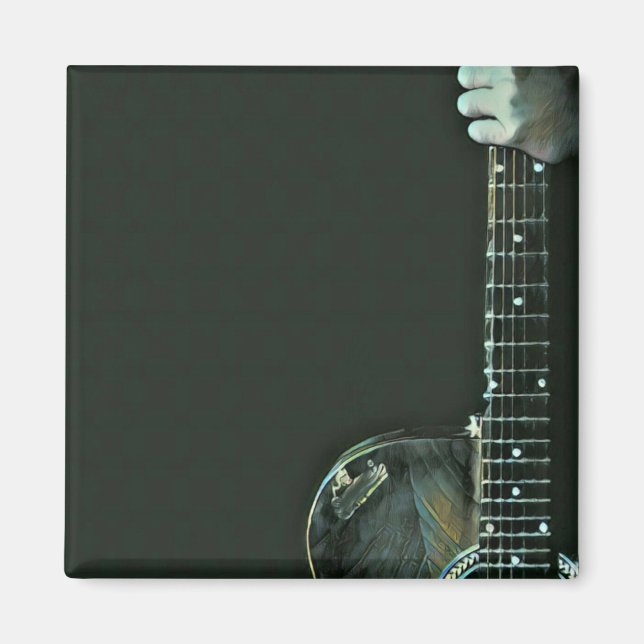 Bass guitarist gifts magnet (Front)
