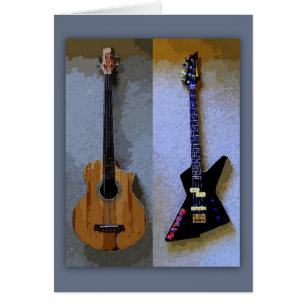 Bass Guitars Card