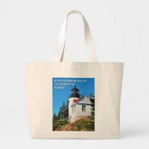 Bass Harbour Head Lighthouse, Maine Jumbo Tote Bag