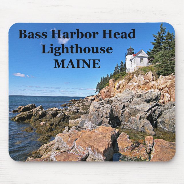Bass Harbour Head Lighthouse, Maine Mousepad (Front)