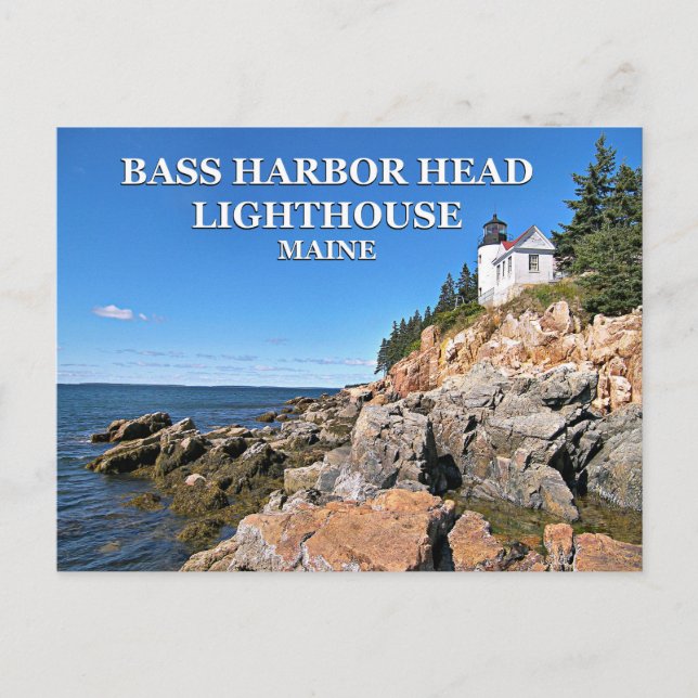 Bass Harbour Head Lighthouse, Maine Postcard (Front)