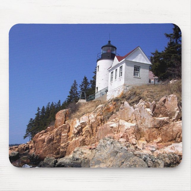 Bass Harbour Lighthouse Mouse Pad (Front)