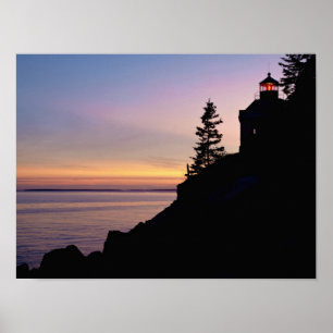 Bass Harbour lighthouse on Mt. Desert Island, Poster