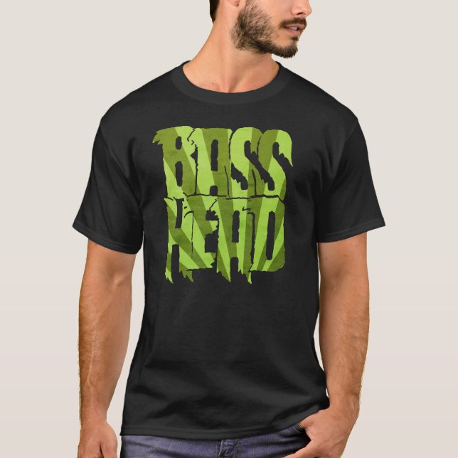 Bass Head Sunburst green T-Shirt (Front)
