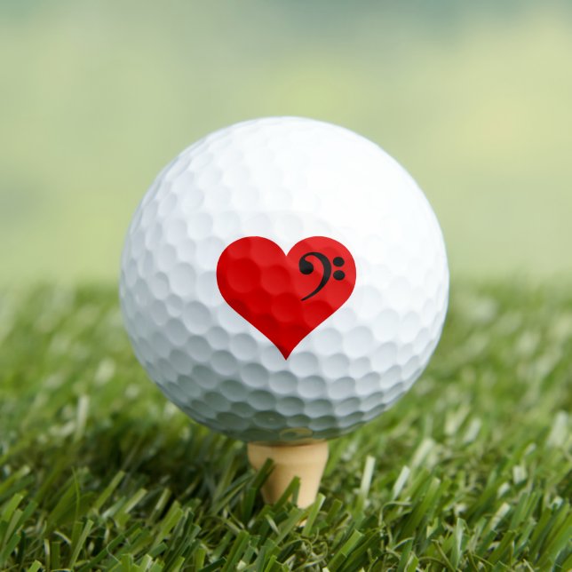 Bass Heart Golf Balls (Insitu Tee)
