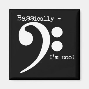Bass-ically Cool Magnet