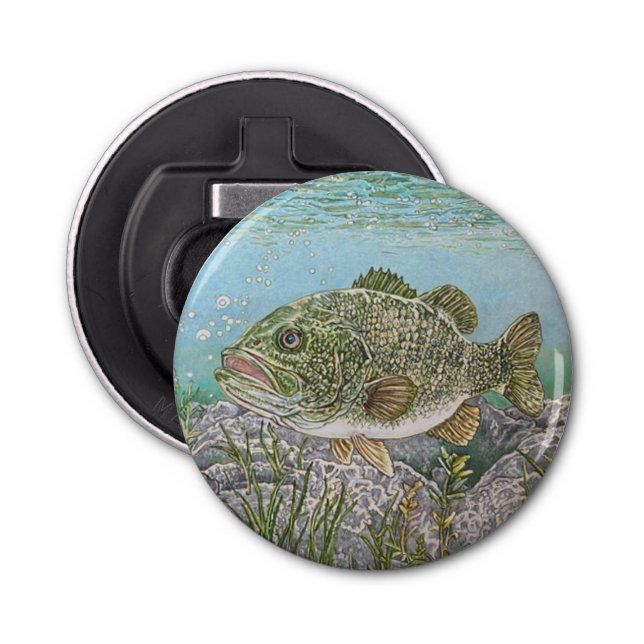 Bass It On Down Bottle Opener (Front)