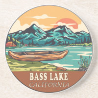 Bass Lake California Boating Fishing Emblem