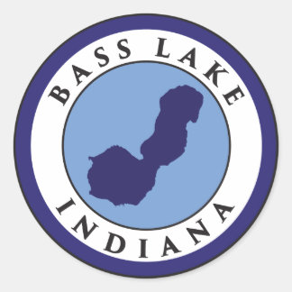 Bass Lake, Indiana Classic Round Sticker