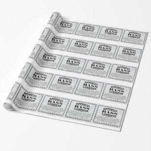 Bass License Wrapping Paper