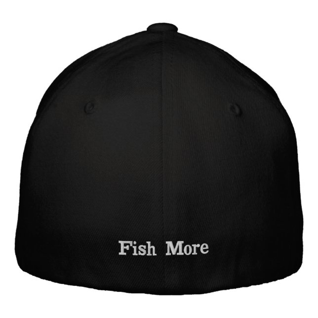 Bass Man Fish More Baseball Hat (Back)