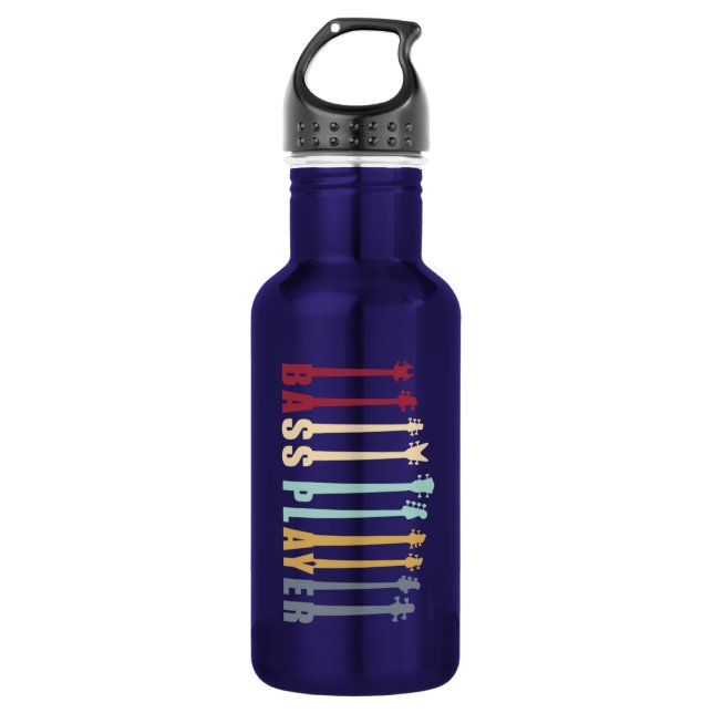 Bass player 532 ml water bottle (Front)