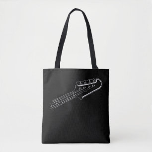 Bass Player Bass Guitar Musical Design Tote Bag