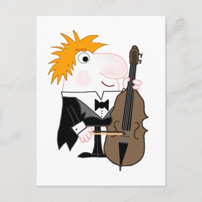 Bass Player Postcard (Front)