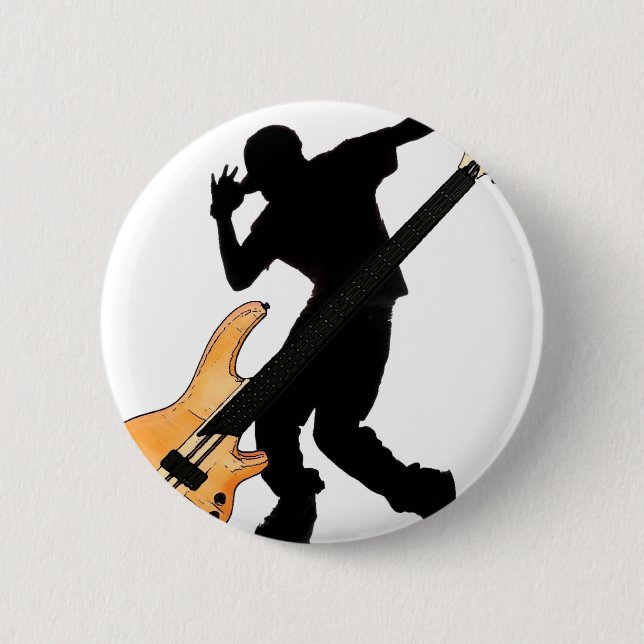 Bass Player Swag 6 Cm Round Badge (Front)