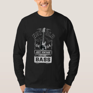 Bass Player Vintage 64th Birthday Rock Band Guitar T-Shirt