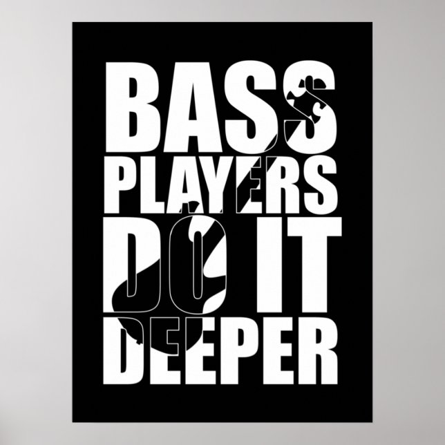 Bass players do it deeper poster (Front)
