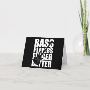 Bass players fingers better thank you card