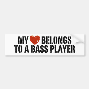 Bass Players Girl Bumper Sticker