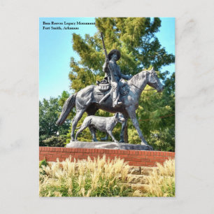 Bass Reeves Monument, Fort Smith, AR Postcard