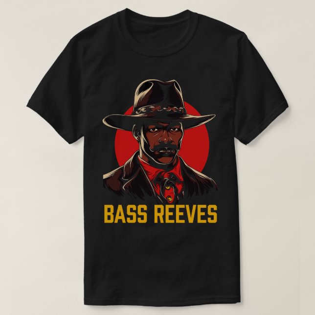 Bass Reeves The Original Lone Ranger T-Shirt (Design Front)