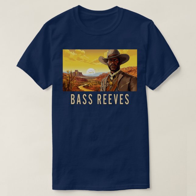 Bass Reeves The Real Lone Ranger T-Shirt (Design Front)
