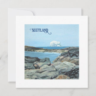 Bass Rock, North Berwick, Scotland by Pola.B.Alex Holiday Card