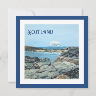 Bass Rock, North Berwick, Scotland fine art Holida Holiday Card