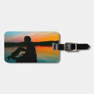 Bass Sunset Luggage Tag