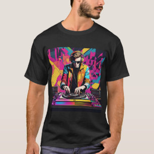 Bass Techno Trance Raves DJ Graphic  T-Shirt