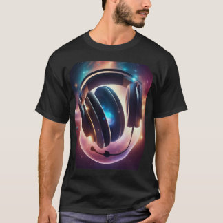 Bass Techno Trance Raves Headphones Graphic - T-Shirt