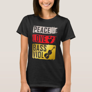 Bass Viol viola Da Gamba Musical Instrument Viol P T-Shirt