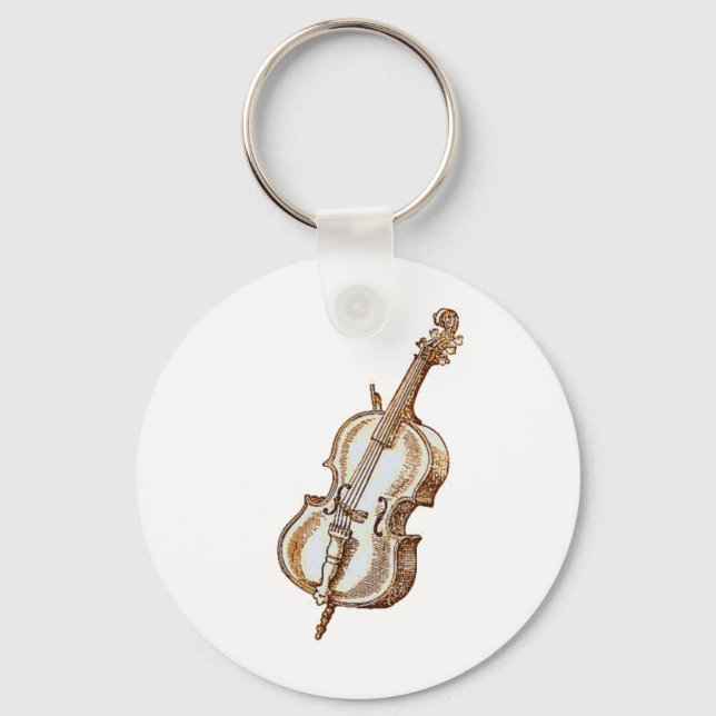 Bass Violin Key Ring (Front)