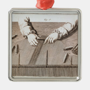 Basse-Lisse technique at the Gobelins tapestry Metal Ornament