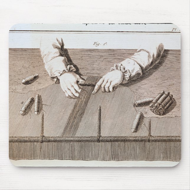 Basse-Lisse technique at the Gobelins tapestry Mouse Pad (Front)