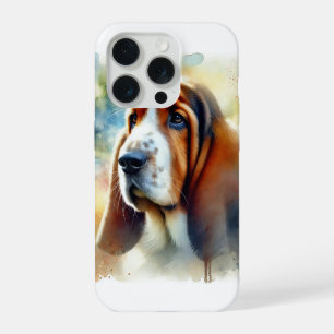 Basset dArtois 041124AREF126 - Watercolor iPhone 15 Pro Case